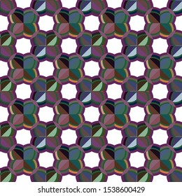 Seamless vector pattern. Background texture in geometric ornamental style.