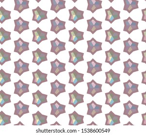 Seamless vector pattern. Background texture in geometric ornamental style.