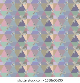 Seamless vector pattern. Background texture in geometric ornamental style.