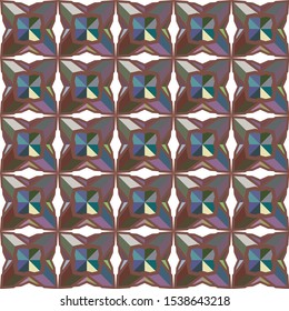 Seamless vector pattern. Background texture in geometric ornamental style.