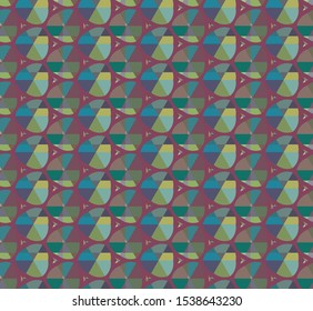 Seamless vector pattern. Background texture in geometric ornamental style.