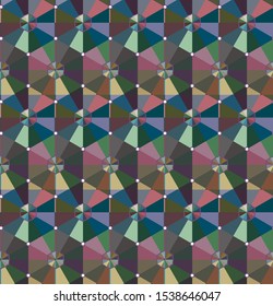 Seamless vector pattern. Background texture in geometric ornamental style.