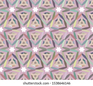 Seamless vector pattern. Background texture in geometric ornamental style.