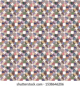 Seamless vector pattern. Background texture in geometric ornamental style.