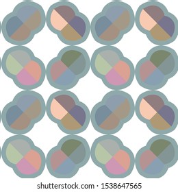 Seamless vector pattern. Background texture in geometric ornamental style.
