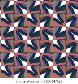 Seamless vector pattern. Background texture in geometric ornamental style.