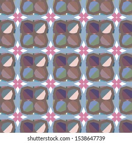 Seamless vector pattern. Background texture in geometric ornamental style.