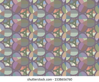 Seamless vector pattern. Background texture in geometric ornamental style.
