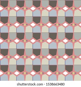 Seamless vector pattern. Background texture in geometric ornamental style.