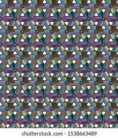 Seamless vector pattern. Background texture in geometric ornamental style.