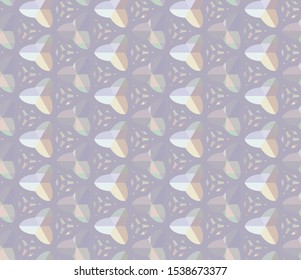 Seamless vector pattern. Background texture in geometric ornamental style.