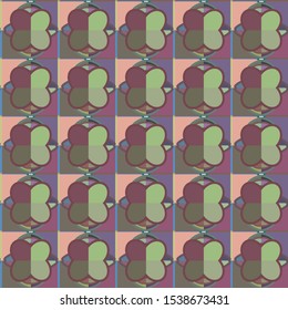 Seamless vector pattern. Background texture in geometric ornamental style.