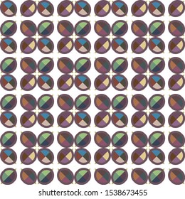 Seamless vector pattern. Background texture in geometric ornamental style.