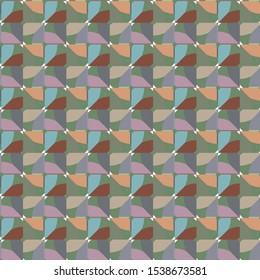 Seamless vector pattern. Background texture in geometric ornamental style.