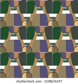 Seamless vector pattern. Background texture in geometric ornamental style.