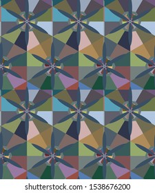 Seamless vector pattern. Background texture in geometric ornamental style.