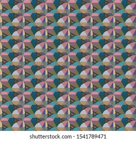 Seamless vector pattern. Background texture in geometric ornamental style.
