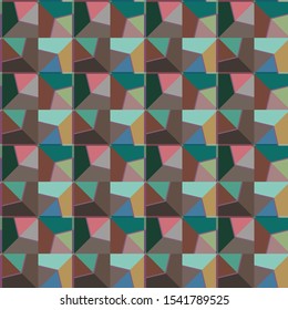 Seamless vector pattern. Background texture in geometric ornamental style.