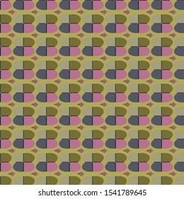 Seamless vector pattern. Background texture in geometric ornamental style.