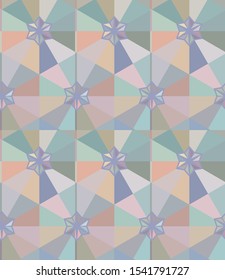 Seamless vector pattern. Background texture in geometric ornamental style.