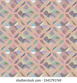 Seamless vector pattern. Background texture in geometric ornamental style.