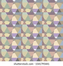 Seamless vector pattern. Background texture in geometric ornamental style.