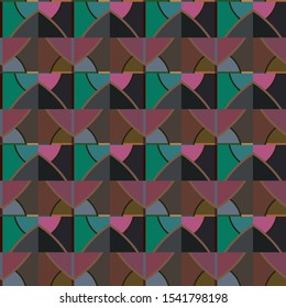 Seamless vector pattern. Background texture in geometric ornamental style.