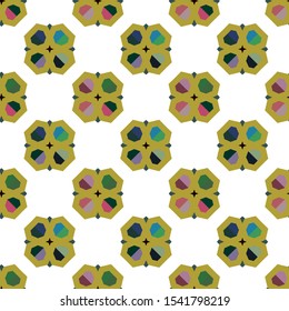 Seamless vector pattern. Background texture in geometric ornamental style.