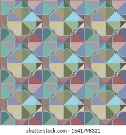 Seamless vector pattern. Background texture in geometric ornamental style.