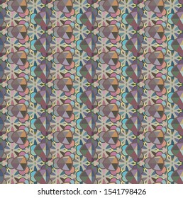 Seamless vector pattern. Background texture in geometric ornamental style.