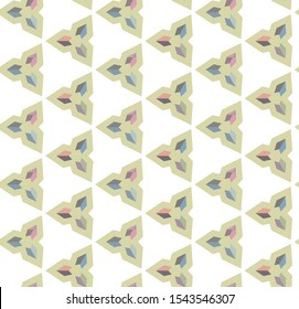 Seamless vector pattern. Background texture in geometric ornamental style.
