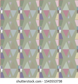 Seamless vector pattern. Background texture in geometric ornamental style.
