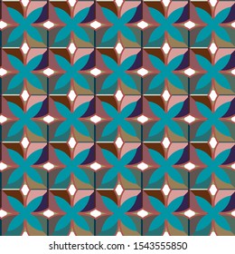 Seamless vector pattern. Background texture in geometric ornamental style.