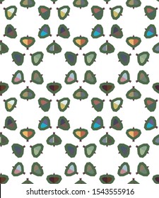 Seamless vector pattern. Background texture in geometric ornamental style.