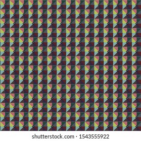 Seamless vector pattern. Background texture in geometric ornamental style.