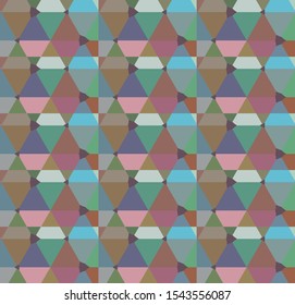 Seamless vector pattern. Background texture in geometric ornamental style.