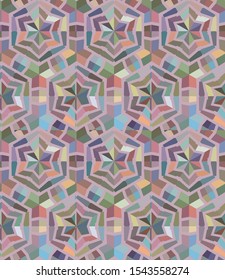 Seamless vector pattern. Background texture in geometric ornamental style.