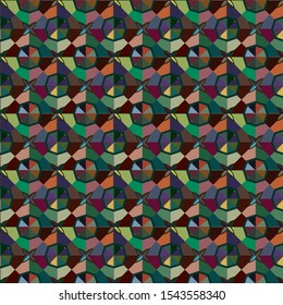 Seamless vector pattern. Background texture in geometric ornamental style.