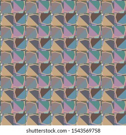 Seamless vector pattern. Background texture in geometric ornamental style.