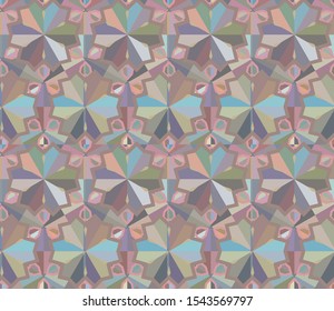 Seamless vector pattern. Background texture in geometric ornamental style.