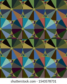 Seamless vector pattern. Background texture in geometric ornamental style.