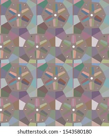 Seamless vector pattern. Background texture in geometric ornamental style.