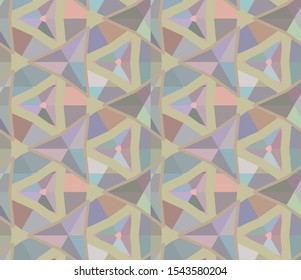 Seamless vector pattern. Background texture in geometric ornamental style.