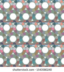 Seamless vector pattern. Background texture in geometric ornamental style.