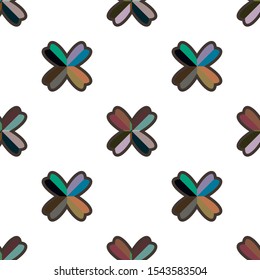 Seamless vector pattern. Background texture in geometric ornamental style.
