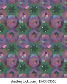 Seamless vector pattern. Background texture in geometric ornamental style.