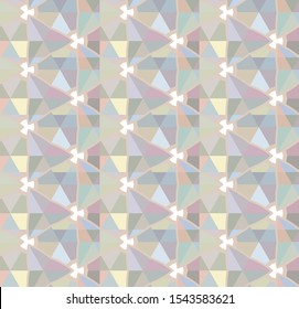 Seamless vector pattern. Background texture in geometric ornamental style.