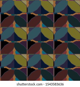 Seamless vector pattern. Background texture in geometric ornamental style.