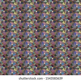 Seamless vector pattern. Background texture in geometric ornamental style.