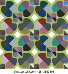 Seamless vector pattern. Background texture in geometric ornamental style.